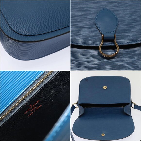 LOUIS VUITTON Epi Saint Cloud GM Shoulder Bag Toledo Blue M52195 LV Auth ep5940 - Picture 13 of 15